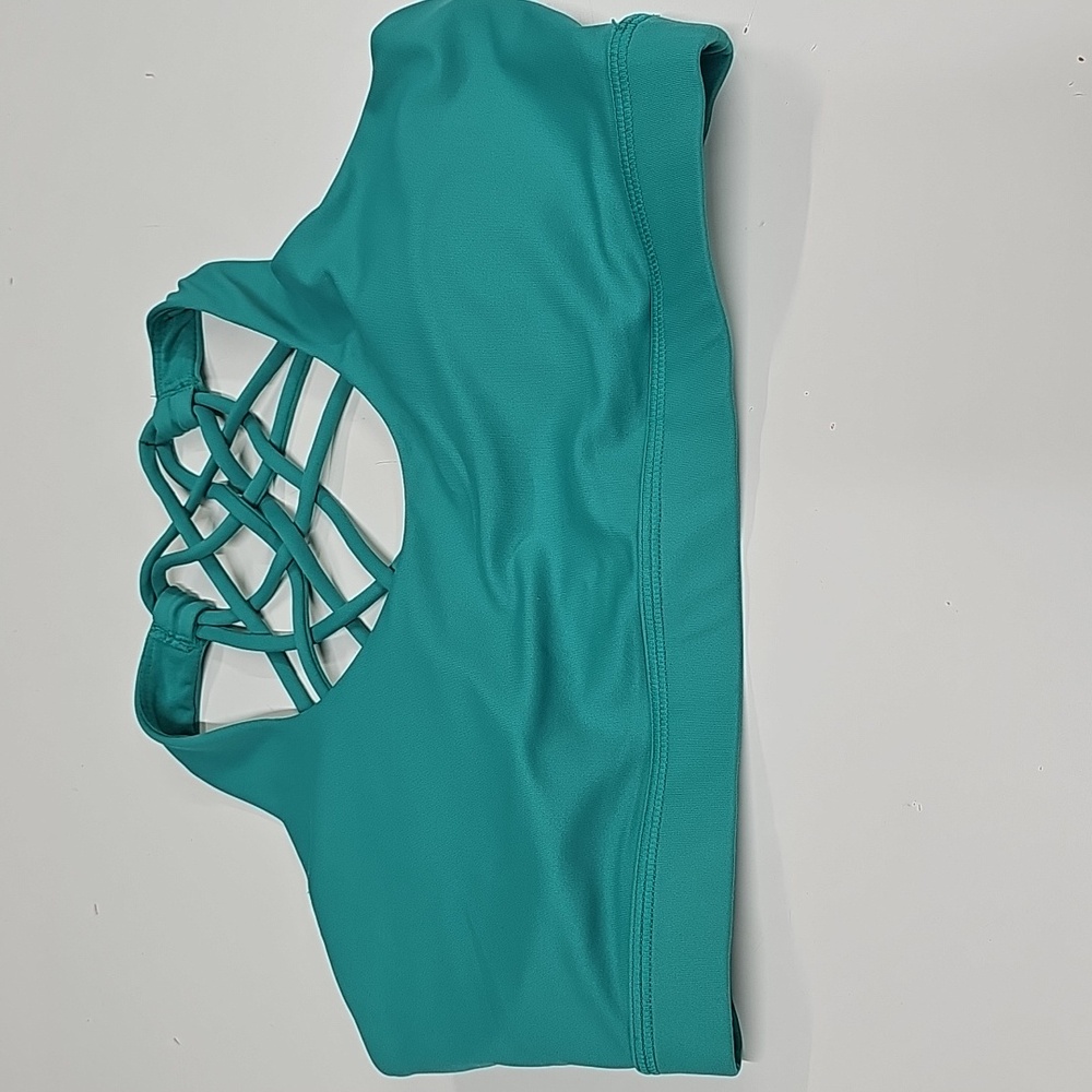 Constantly Varied Gear Butterfly Back Sports Bra, Teal, Size Small, CVG